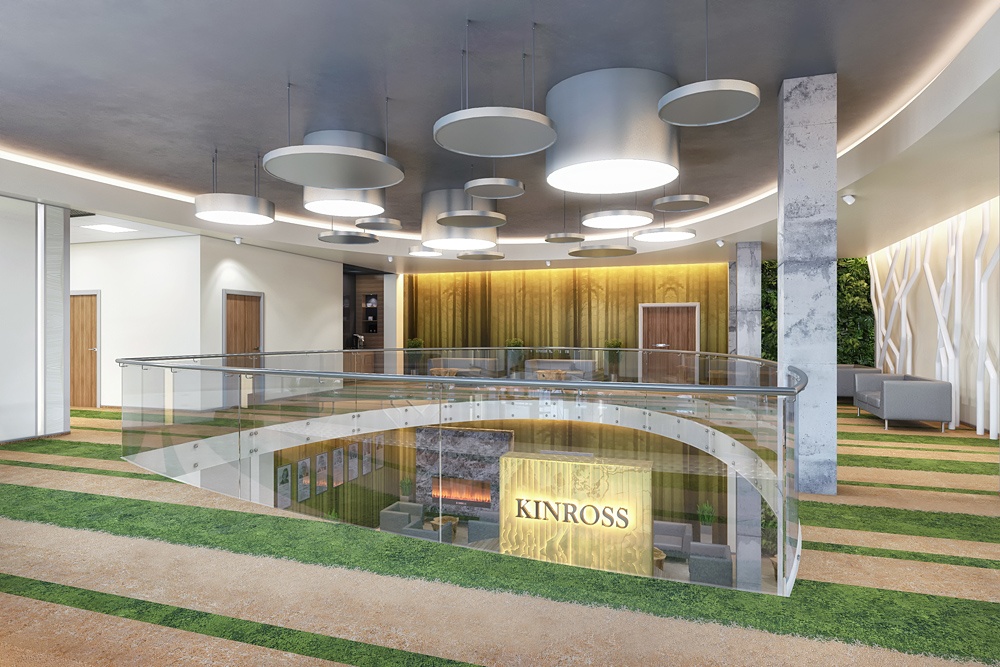 imagen de Oficina de la compañía "KINROSS" (parte 1) en 3d max corona render