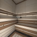 imagen de sauna en 3d max vray