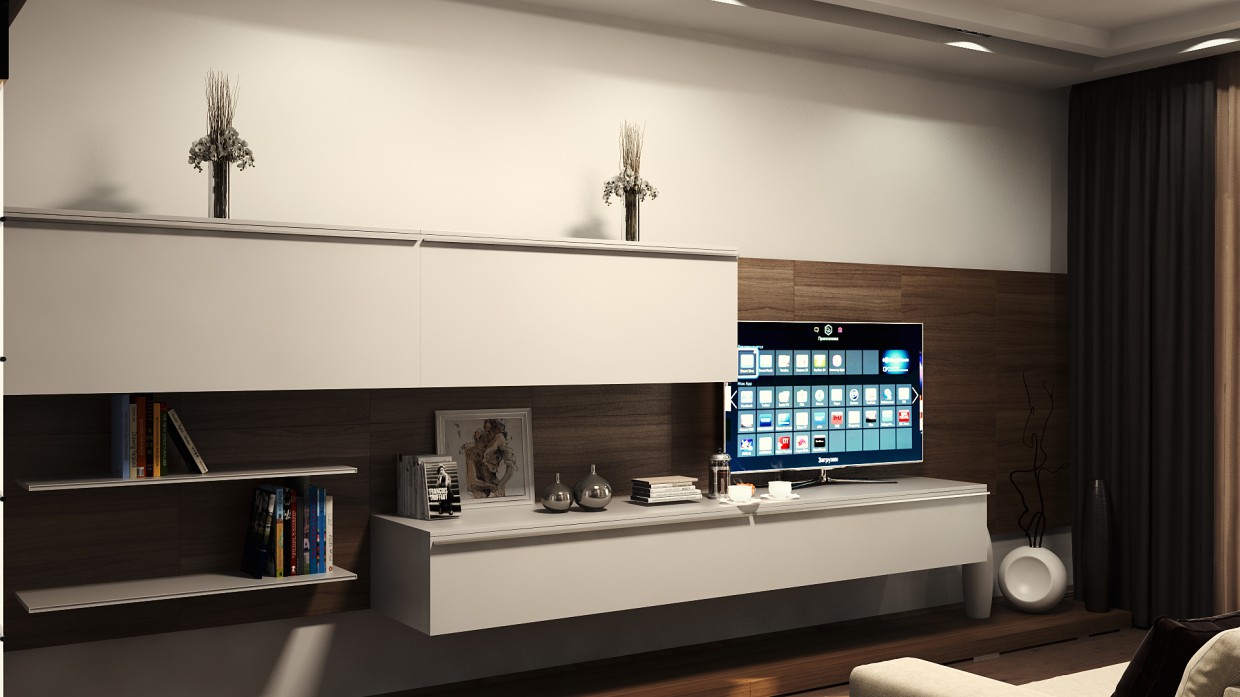 imagen de Apartamento en el estilo de minimalismo en 3d max vray
