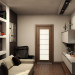 Apartment in the style of minimalism in 3d max vray image