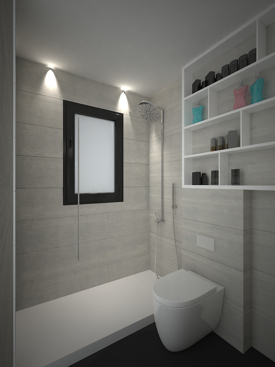 बाथरूम डिजाइन 3d max vray 2.5 में प्रस्तुत छवि
