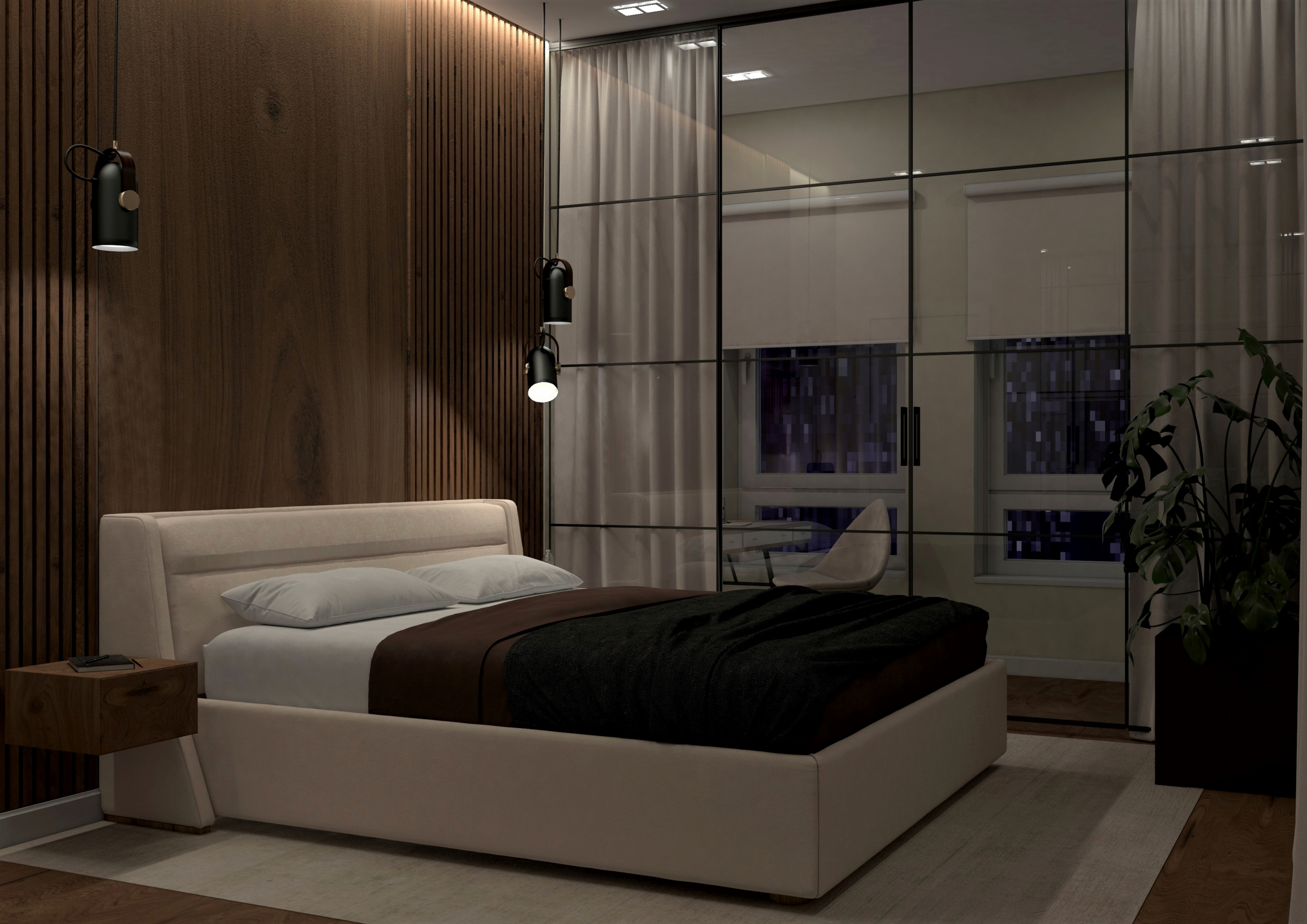 Schlafzimmer in 3d max vray 3.0 Bild