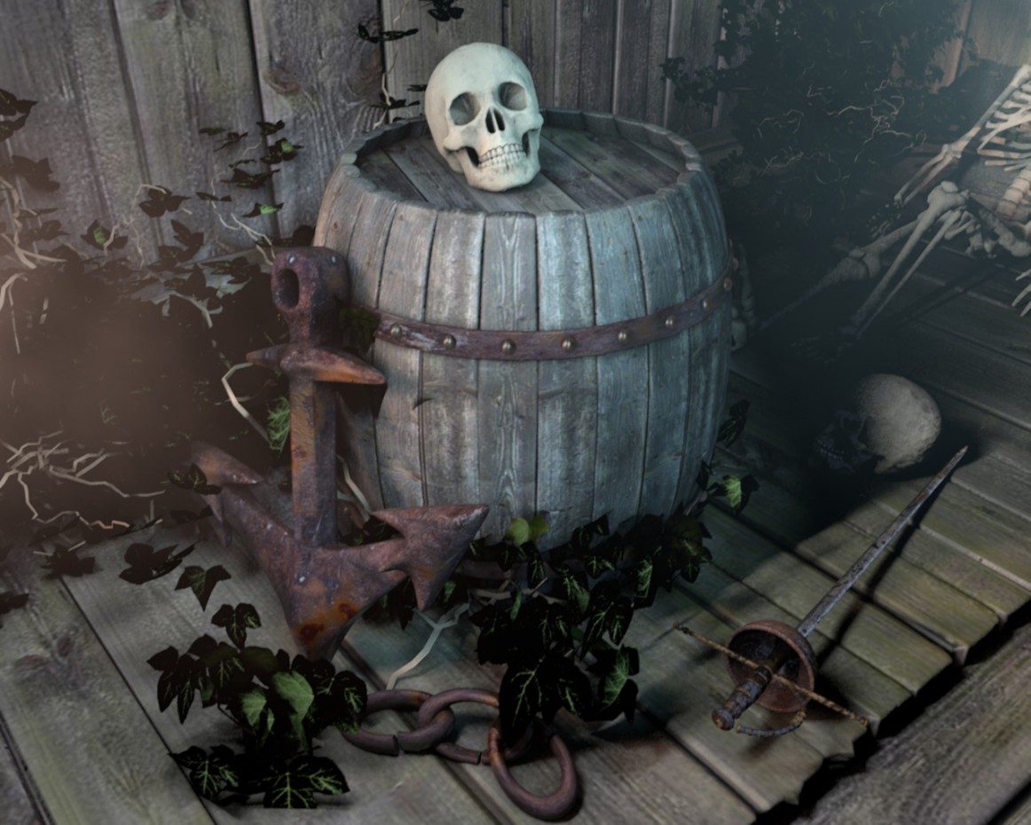 The pirate's hold in Cinema 4d Other image