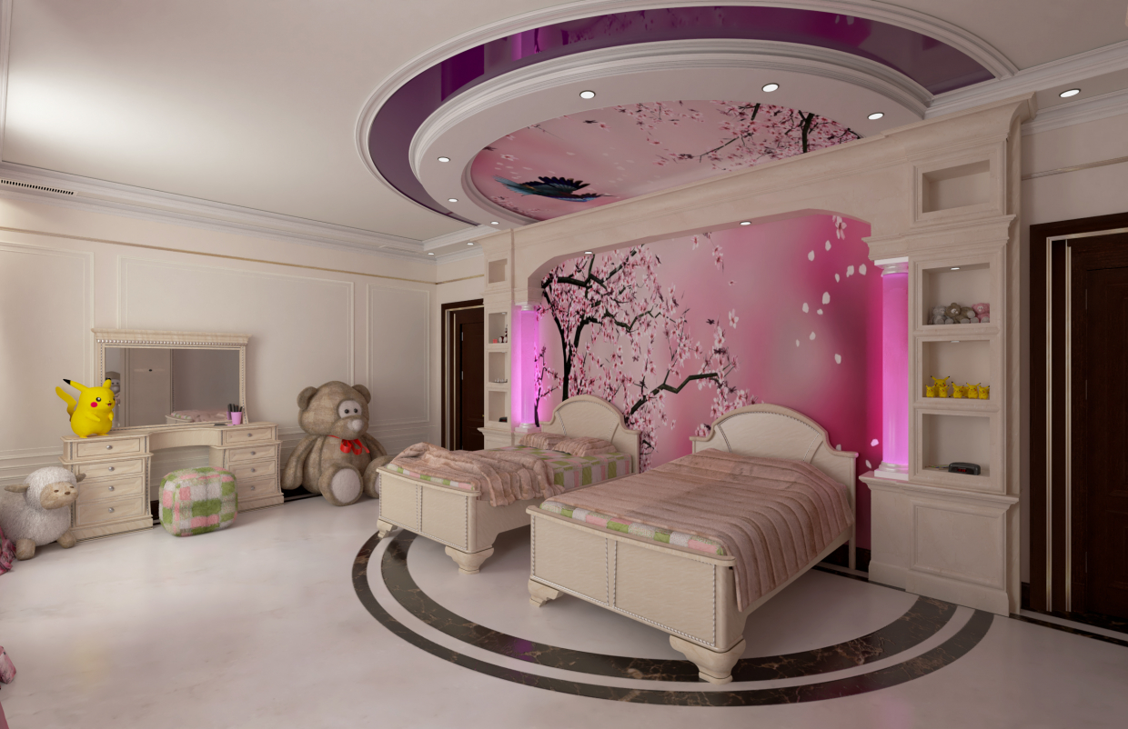 imagen de opción de dormitorio para niños número_1 en Maya vray 3.0
