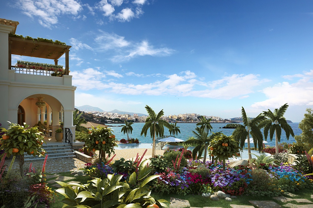 imagen de Villa en Creta en 3d max corona render