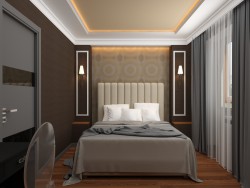 Dormitorio en el estilo de Art Deco