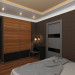 Спальная комната в стилистике Ар Деко в 3d max vray изображение