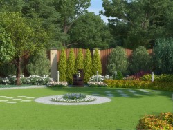Landscaping project plot