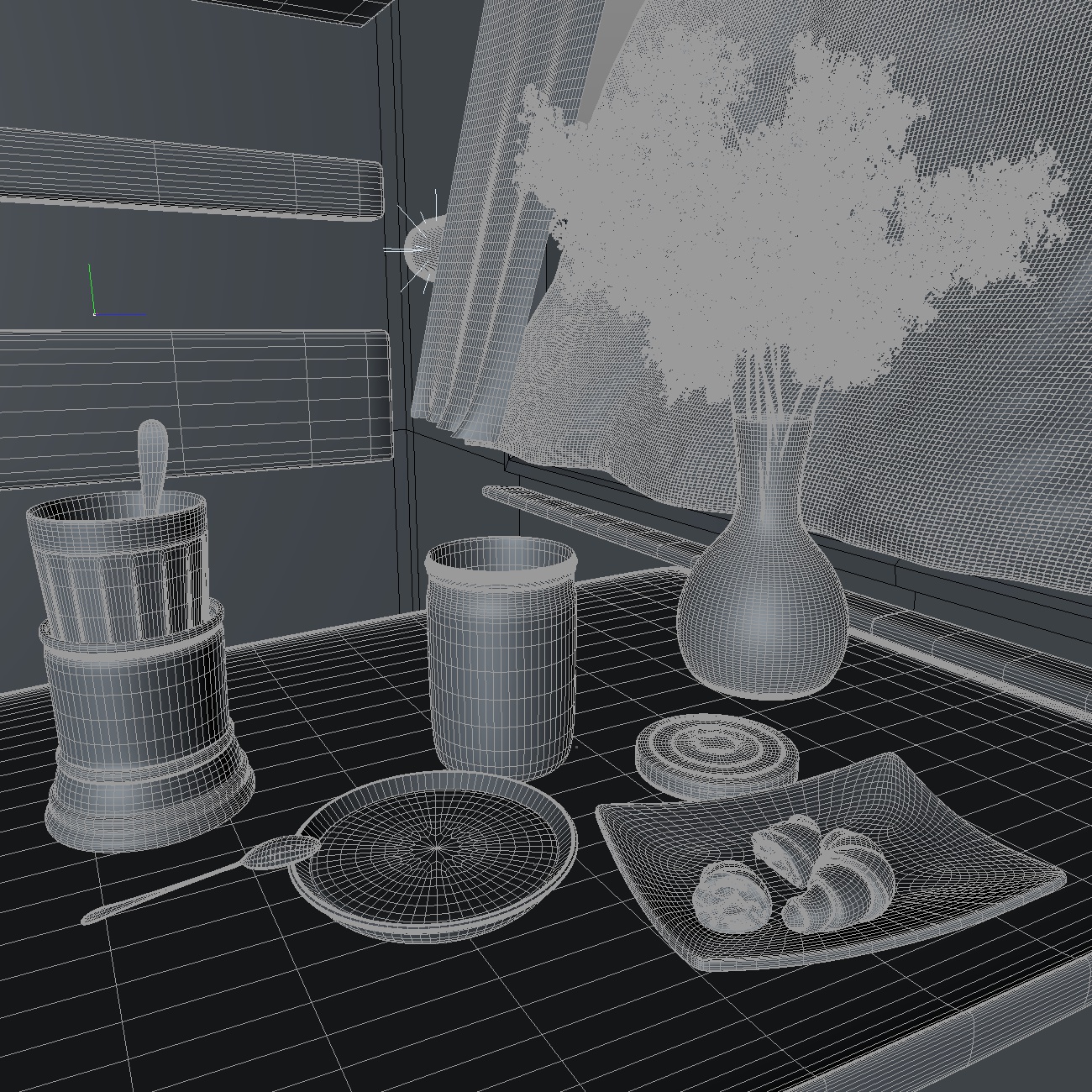 В купе (легкий сніданок ... або вечерю) в Cinema 4d indigo renderer зображення
