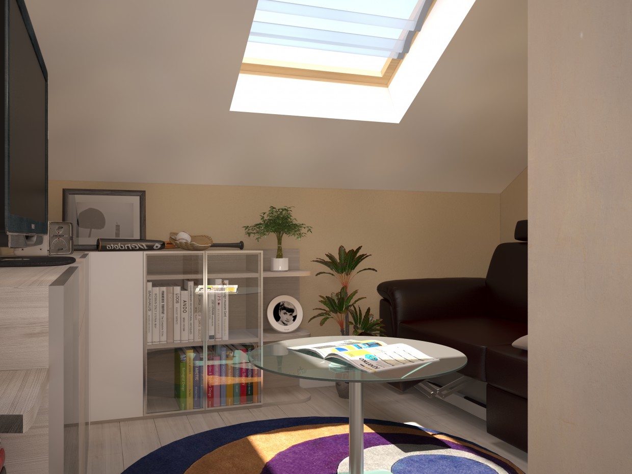 Relax room in 3d max vray image