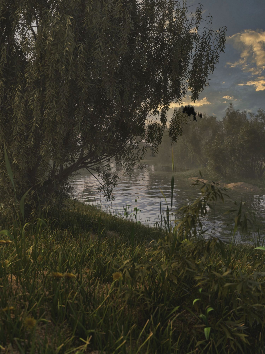 ON THE SUNSET in 3d max corona render image