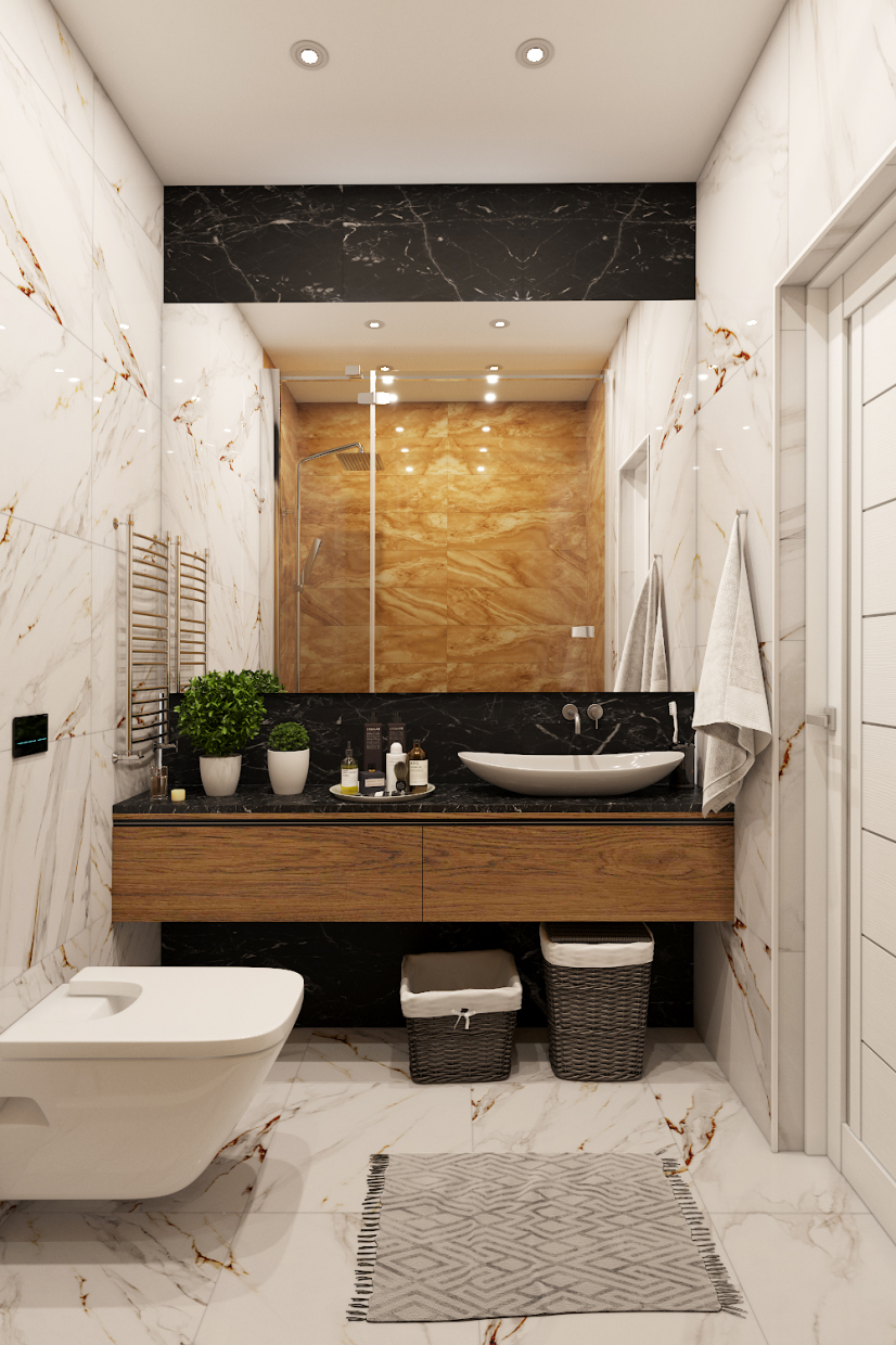 शौचालय 3d max corona render में प्रस्तुत छवि