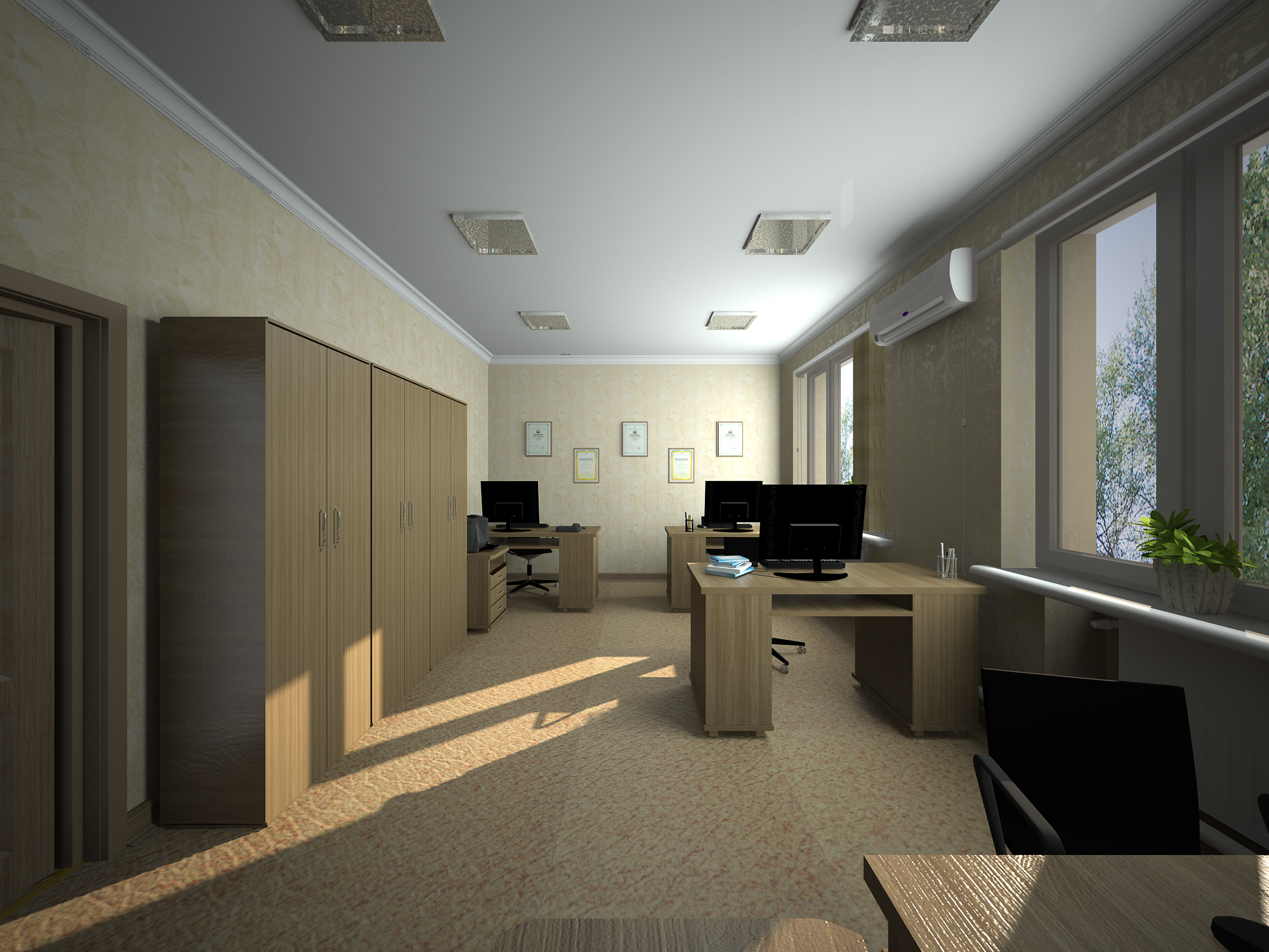 Slavyansk ofisi in 3d max vray 3.0 resim