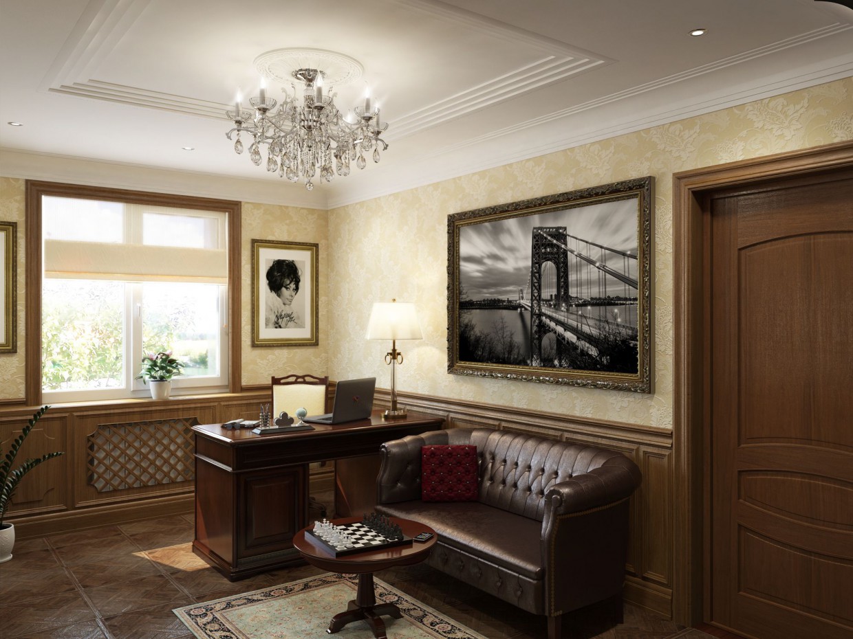 Room in private house in 3d max vray image