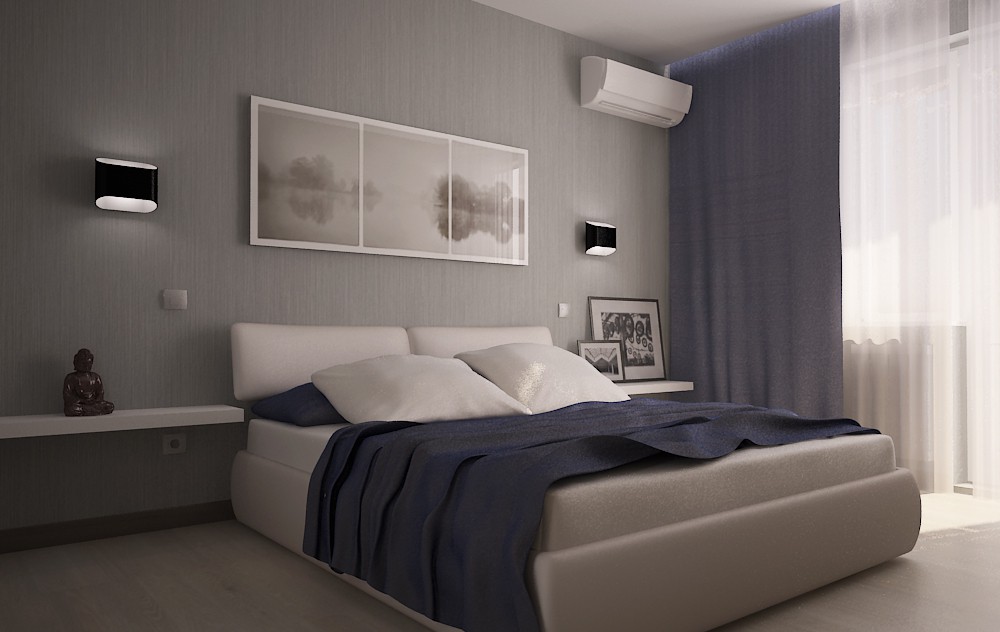 Sleeping in a harsh male colors in 3d max vray 2.0 image