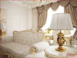 living room in the classical style)