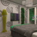 imagen de Dormitorio en color ámbar en 3d max vray