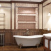 एक निजी घर में एक बाथरूम 3d max vray में प्रस्तुत छवि