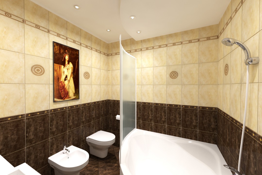 ванная комната в 3d max vray изображение
