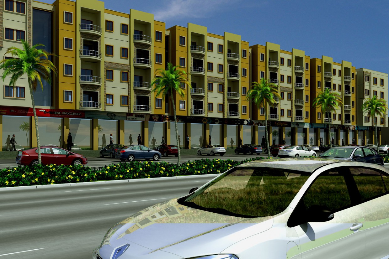 NORTH KARACHI APPARTMENT in 3d max vray image