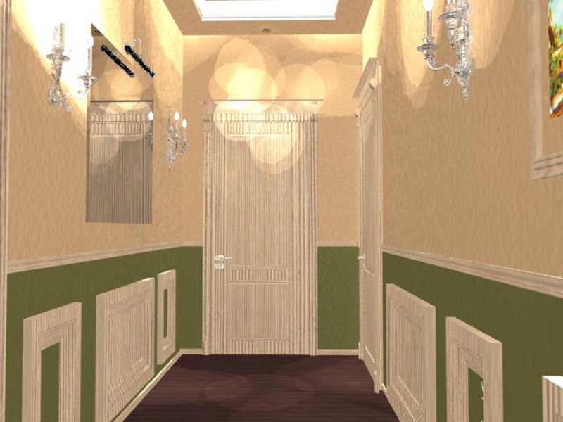 Koridor in 3d max mental ray resim