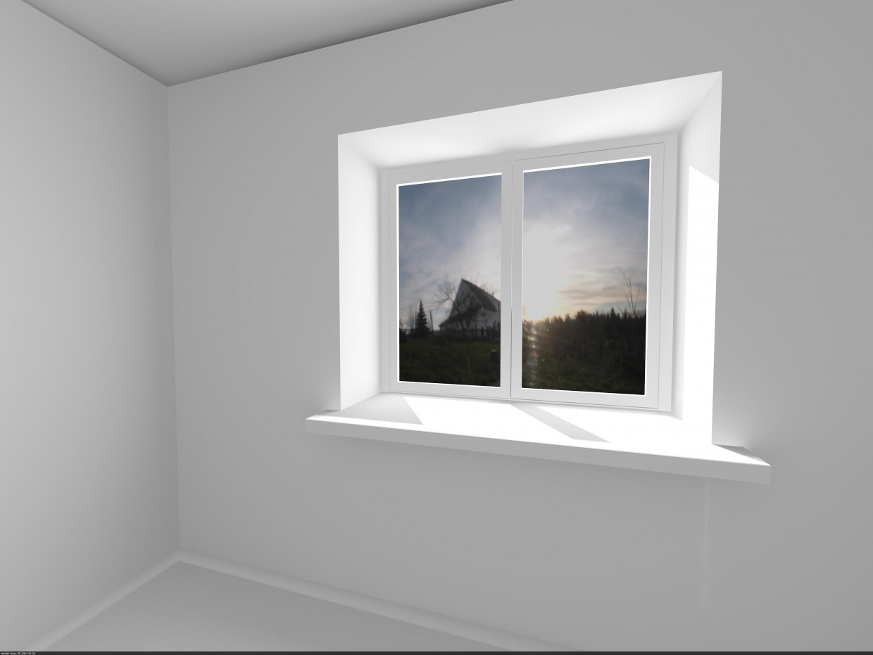 finestra di cucina in 3d max vray immagine