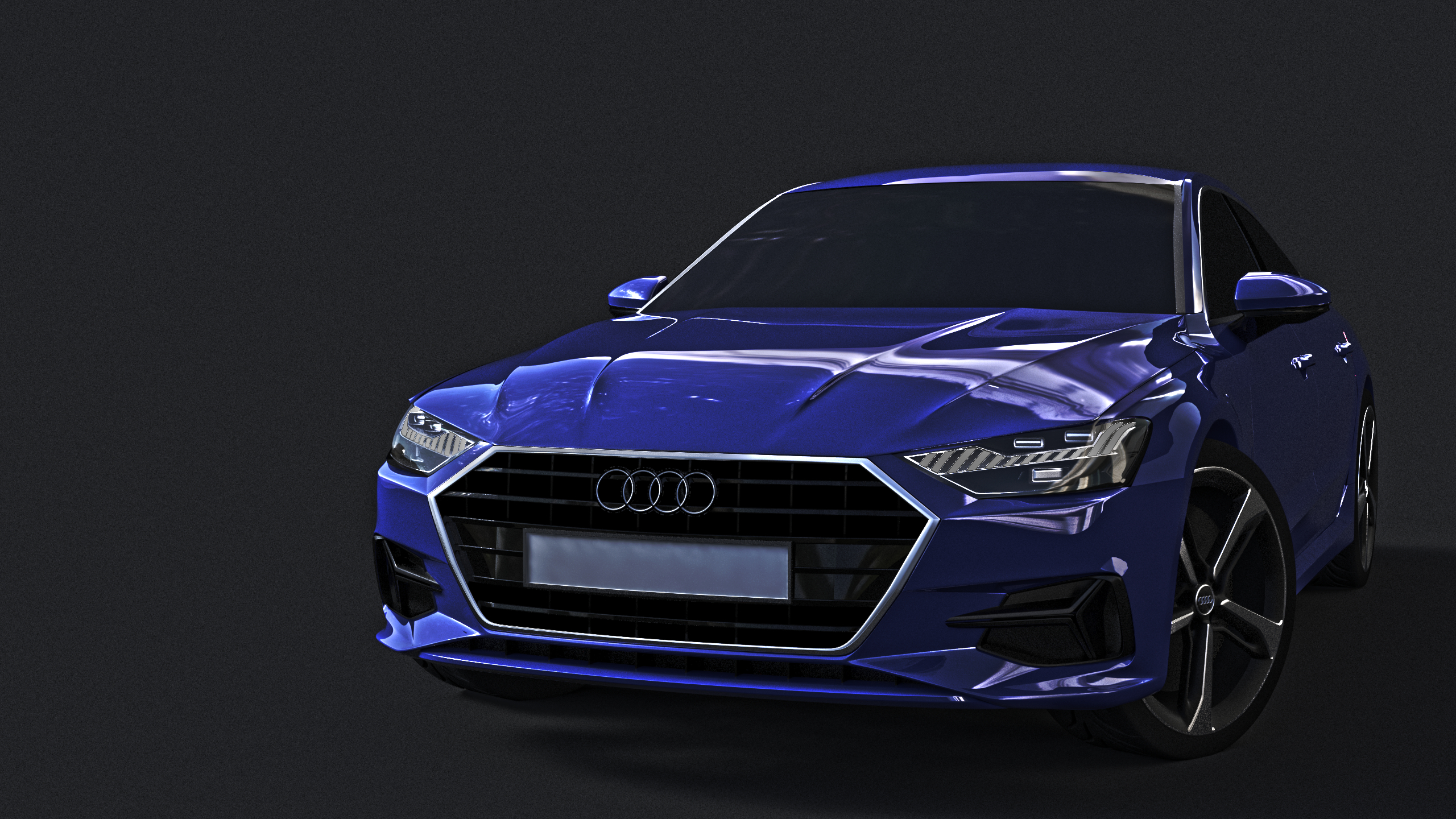Audi in Blender cycles render Bild