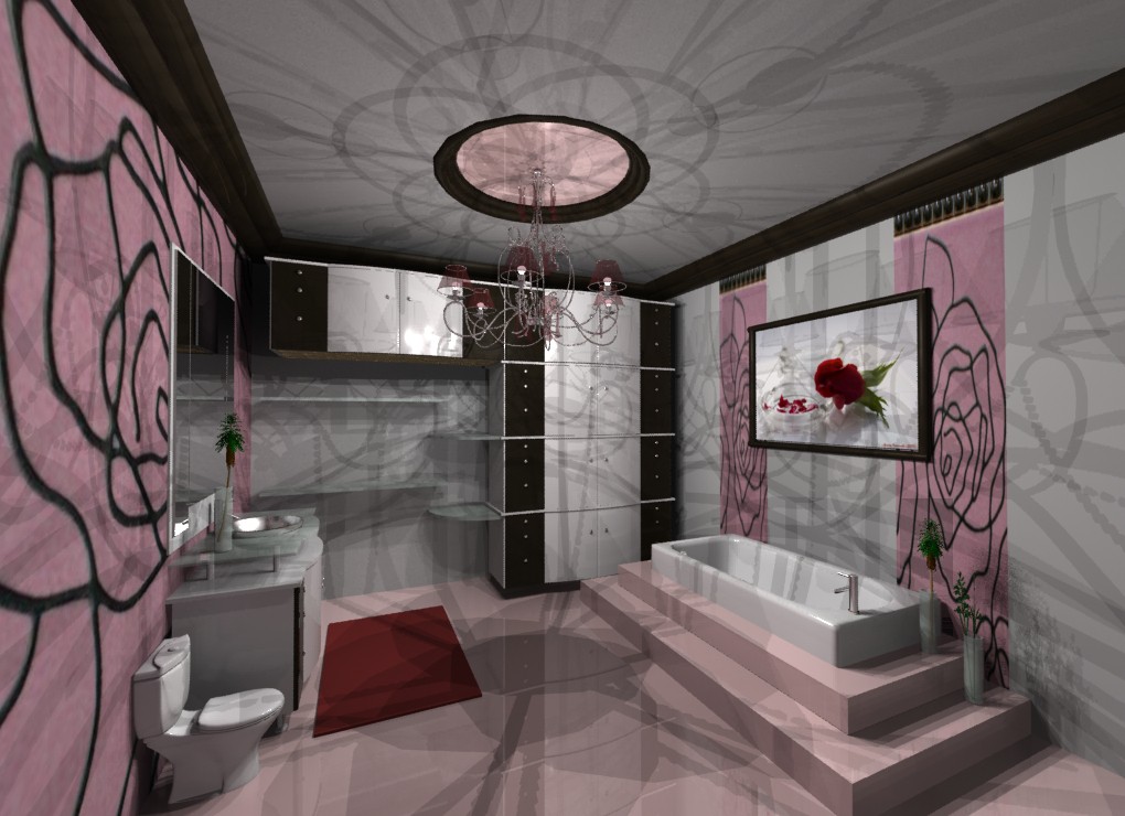 salle de bain classique dans 3d max mental ray image