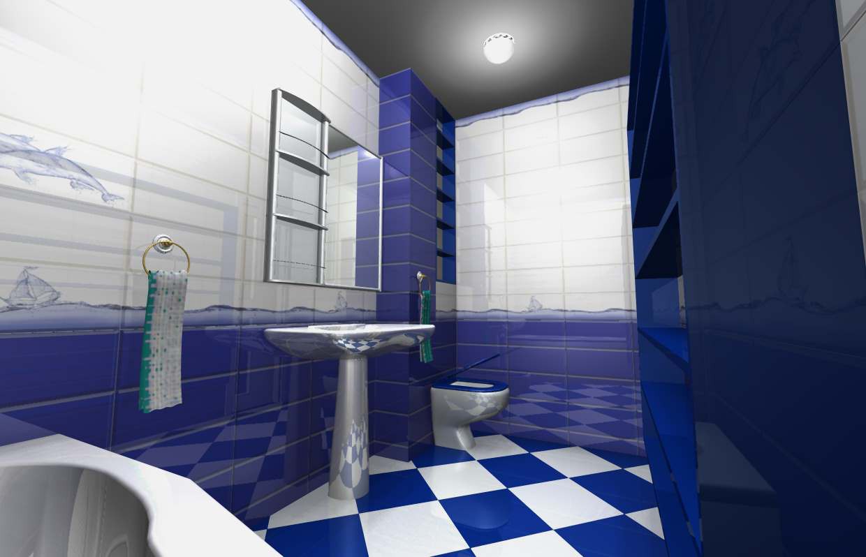Progettazione di un bagno in un appartamento in Altra cosa Other immagine