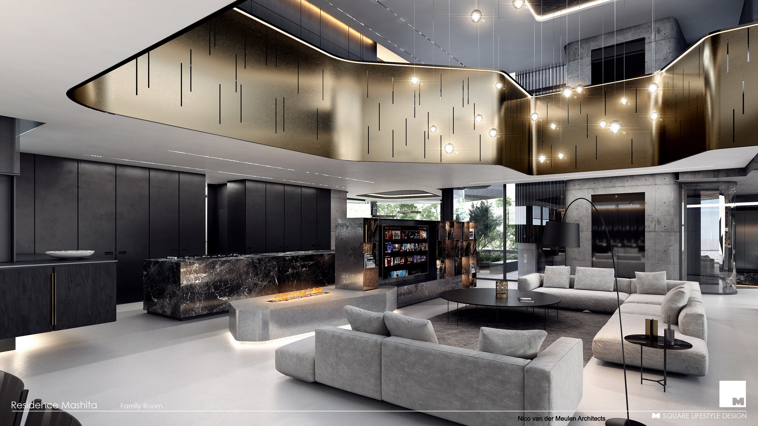 New home interiors in AutoCAD lux render image