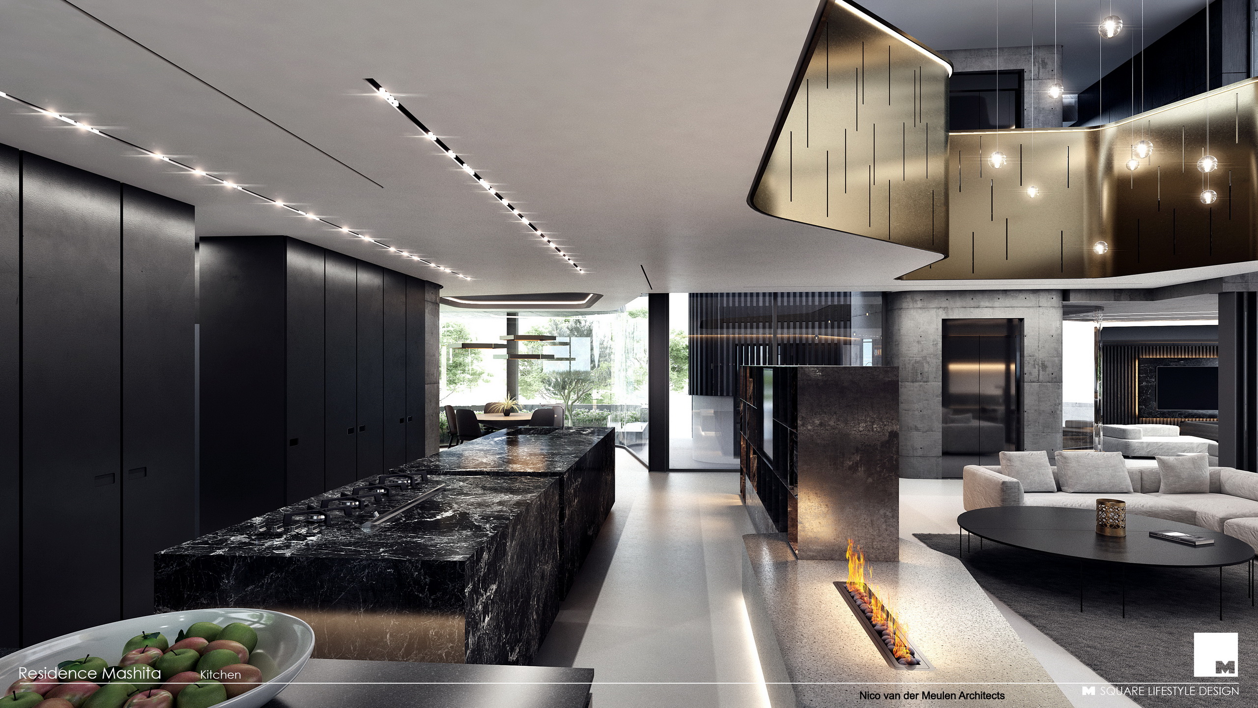 New home interiors in AutoCAD lux render image