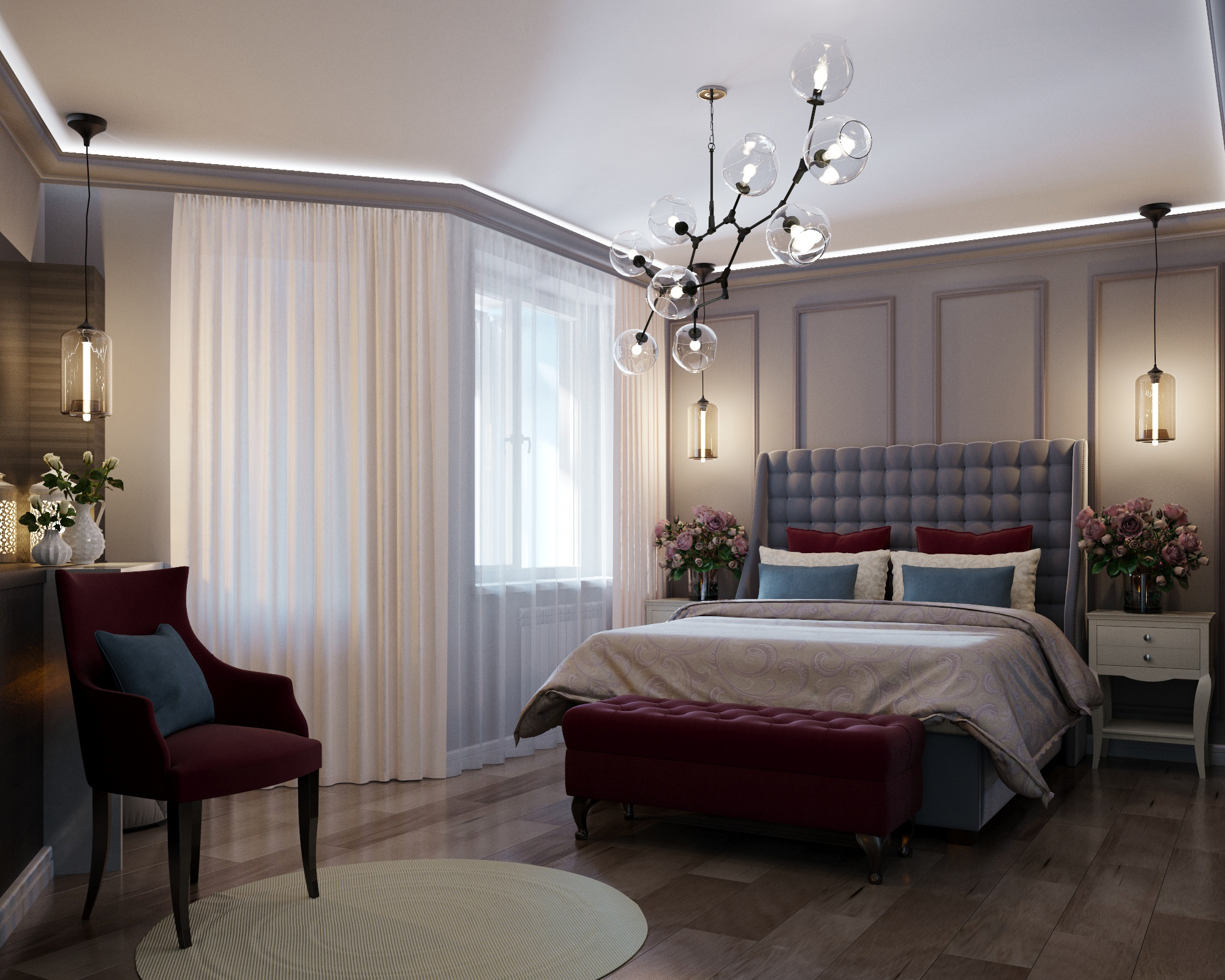 imagen de Interior de dormitorio en 3d max corona render