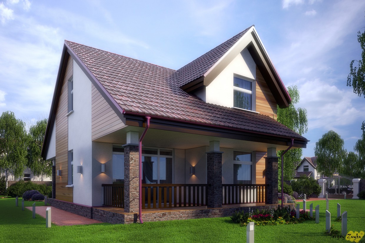 The House:) in 3d max vray image