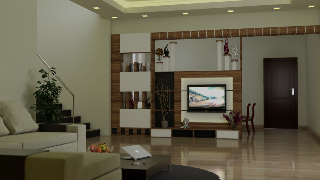 Living Area in 3d max vray 3.0 image