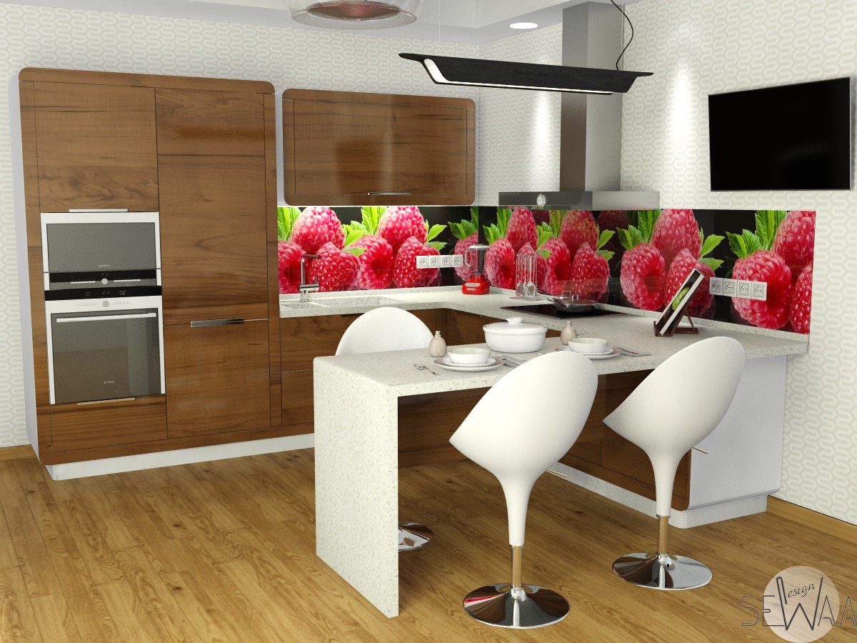Entwurf der Küchenmöbel in 3d max vray Bild
