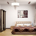 बेडरूम minimalistic शैली में 3d max vray में प्रस्तुत छवि