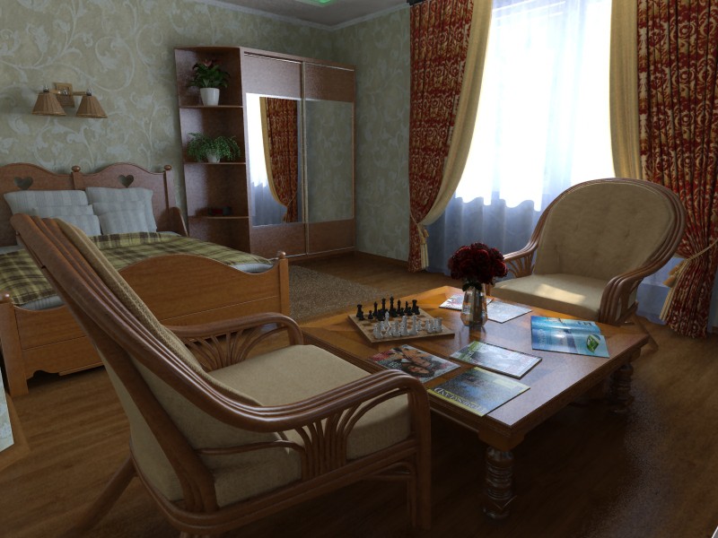 Room in 3d max vray image