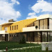 Kır evi in 3d max corona render resim