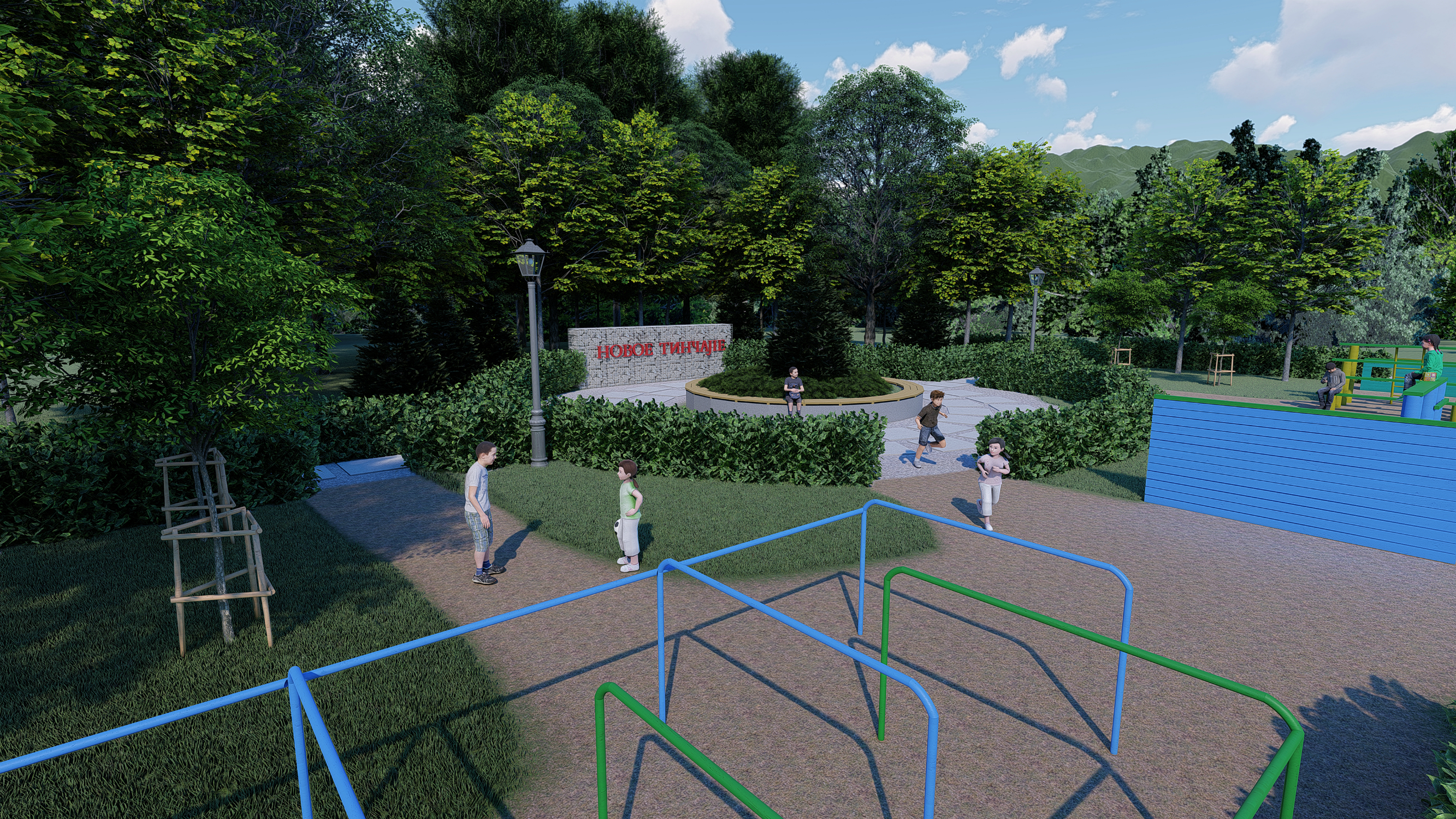 imagen de Proyecto para la mejora del área de recreación en el territorio escolar. en SketchUp Standard