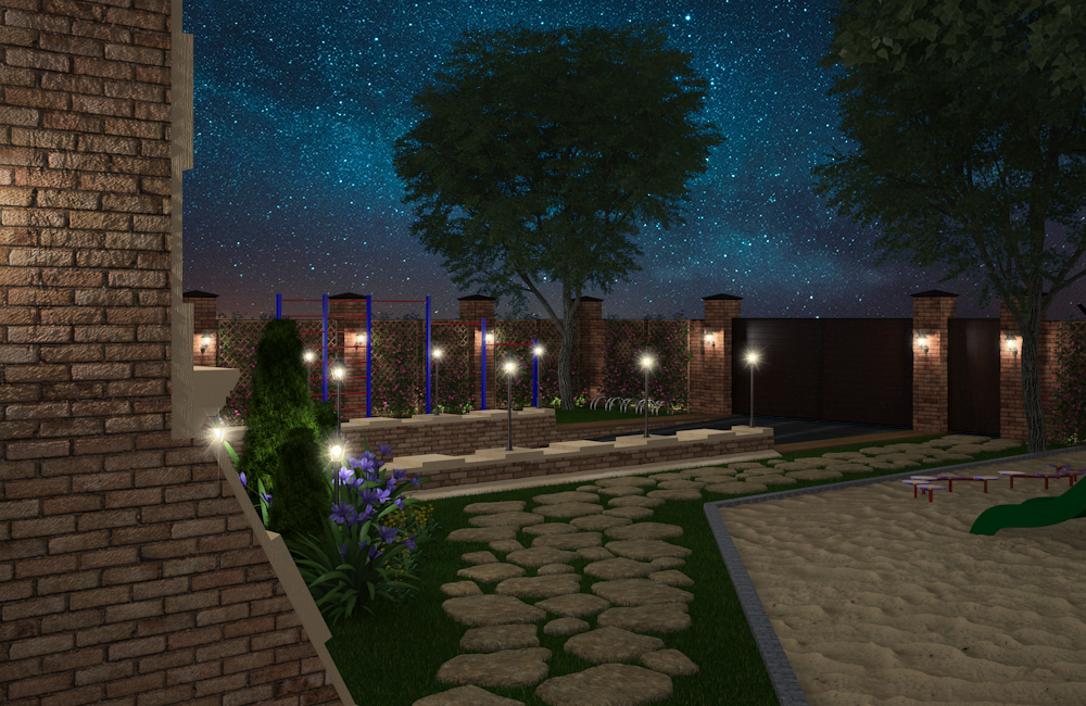 House_night lighting in 3d max vray 3.0 image