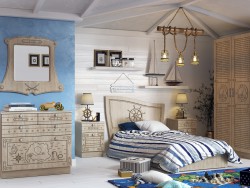 Children's room with a sea theme