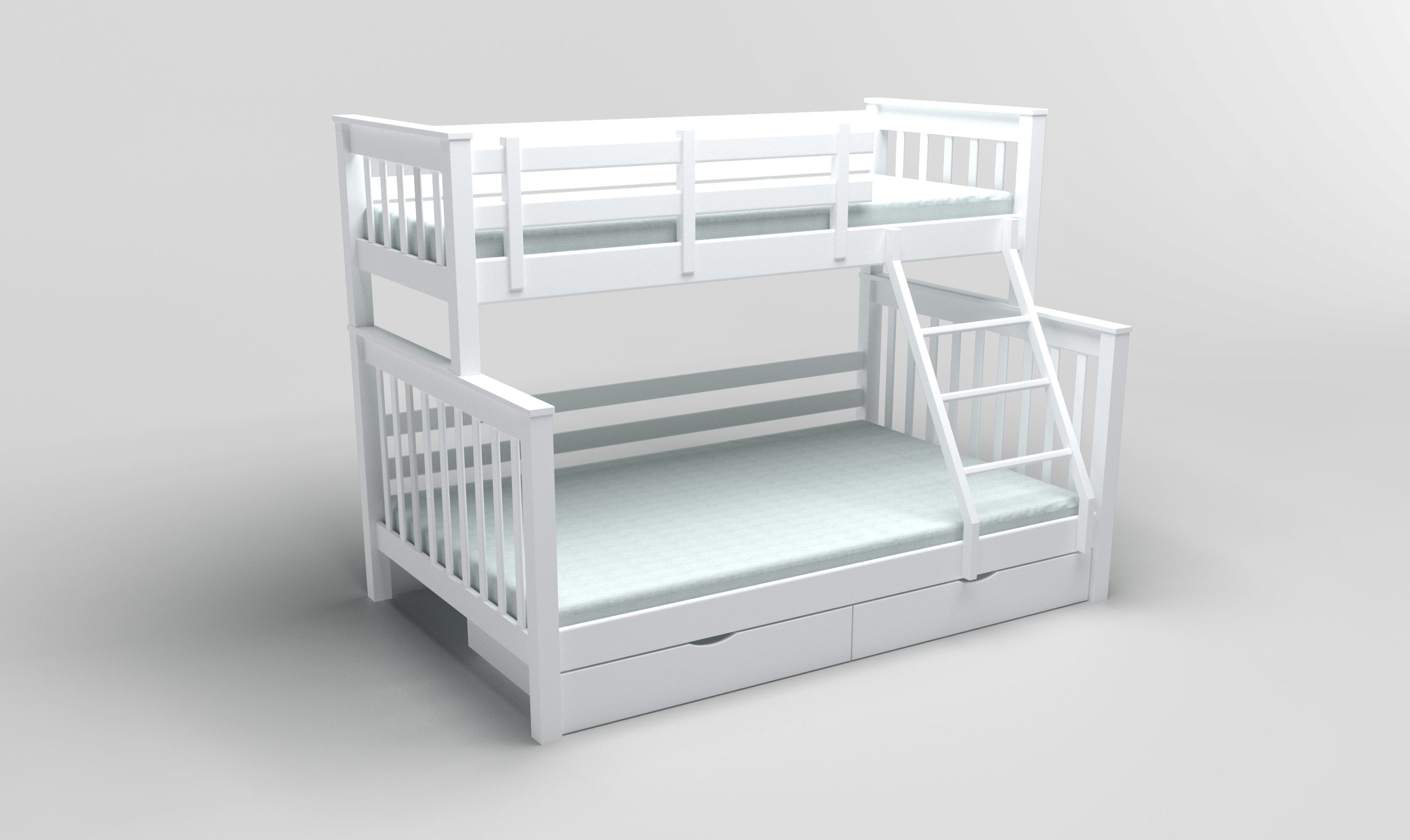 Çocuk 2 katlı yatak in 3d max vray 3.0 resim