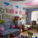 Design de interiores quarto infantil em 3d max vray imagem