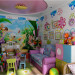बच्चों के कमरे इंटीरियर डिजाइन 3d max vray में प्रस्तुत छवि