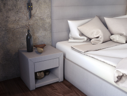 Bed and bedside tables "Opal"