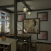 Japanese-style kitchen in 3d max vray image