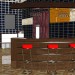 Bar counter in 3d max vray resim