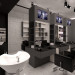 Il concetto di negozio di barbiere in 3d max vray 3.0 immagine