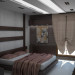 Camera da letto + sala in 3d max vray immagine