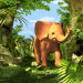 Bebê elefante em 3d max vray 3.0 imagem